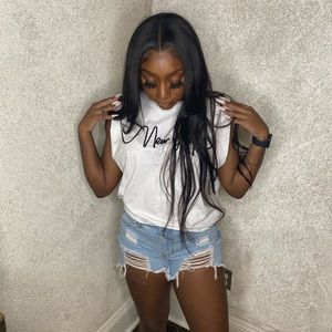 Denim shorts